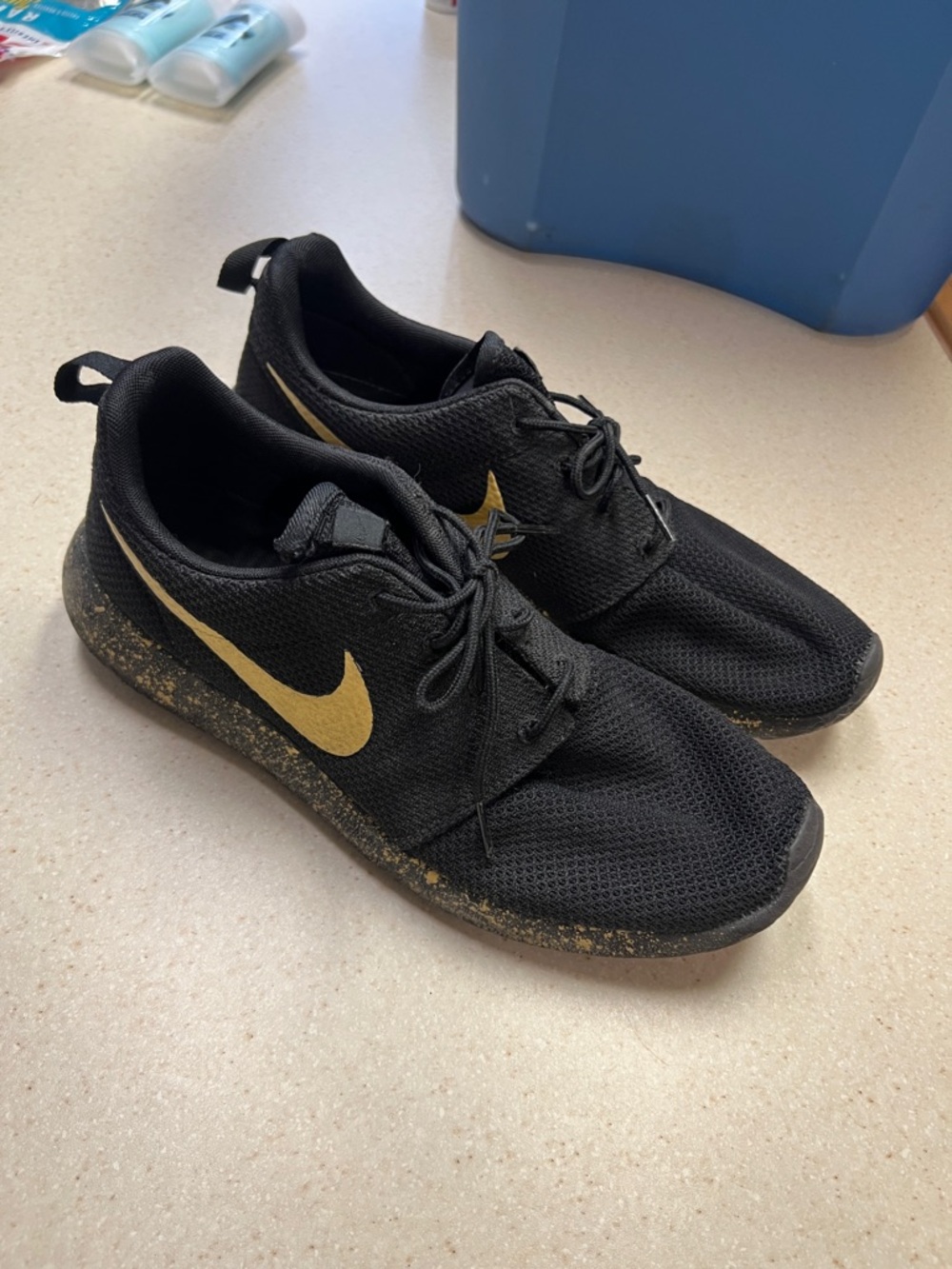 Custom Purdue themed Nike shoes